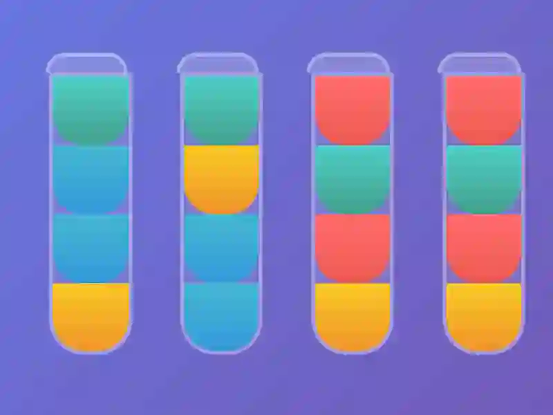 Jwèt Aqua Sort Master sou entènèt