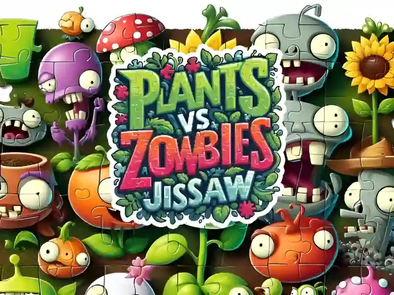 Jwèt Plants vs Zombies Jigsaw sou entènèt