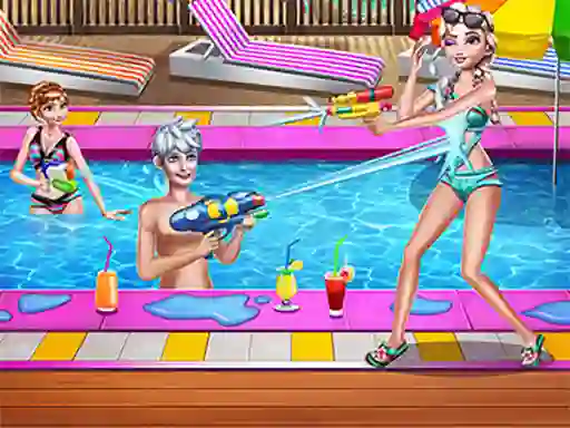 Jwèt Family Pool Time sou entènèt