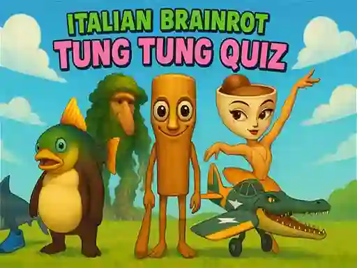 Jwèt Italian Brainrot tung Tung Quiz sou entènèt