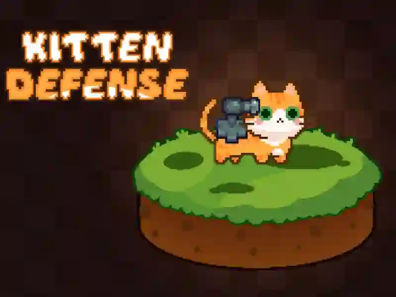 Jwèt Kitten Defense sou entènèt