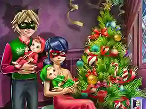 Jwèt Dotted Girl Family Christmas sou entènèt