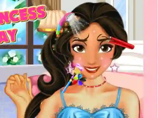 Jwèt Latina Princess Spa Day sou entènèt