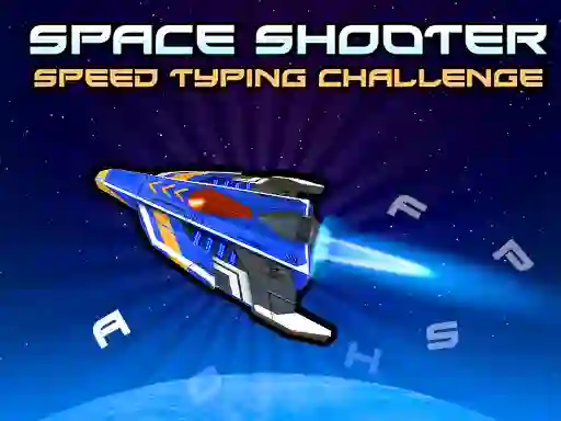 Jwèt Space Shooter: Speed Typing Challenge sou entènèt
