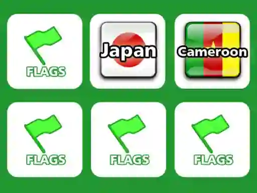 Jwèt Memory With Flags sou entènèt