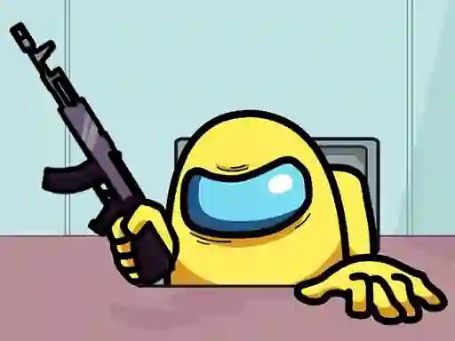 Jwèt Among Us Crazy Shooter sou entènèt