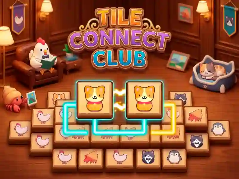 Jwèt Tile Connect Club sou entènèt