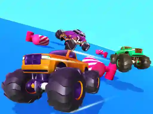 Jwèt Fall Cars Ultimate Knockout Race sou entènèt