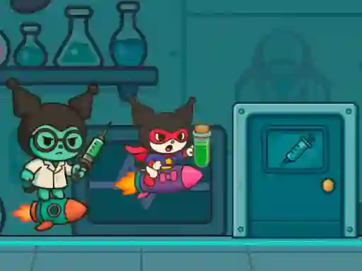 Jwèt Kitty Kuro Lab Escape sou entènèt
