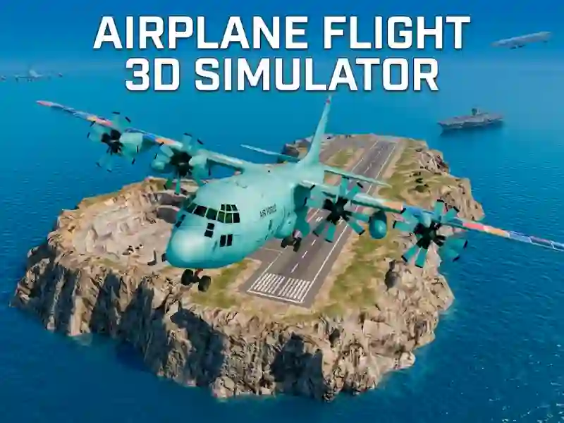 Jwèt Airplane Flight 3D Simulator sou entènèt