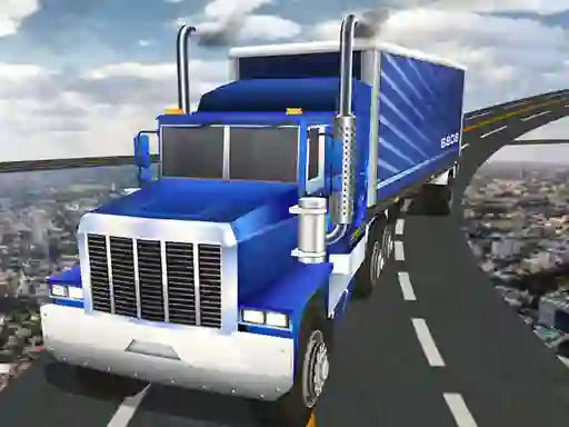Jwèt Impossible Truck Track Driving sou entènèt