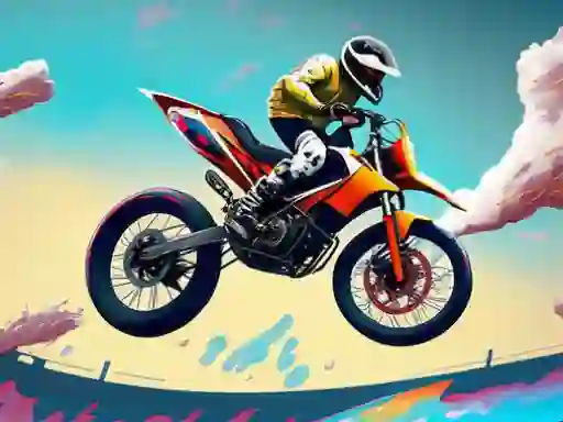Jwèt Bike Jump sou entènèt