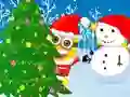 Jwèt Minions Christmas Snowball Wars sou entènèt