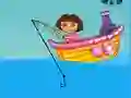 Jwèt Dora Fishing sou entènèt