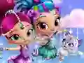 Jwèt Shimmer and Shine Dress up sou entènèt