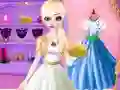 Jwèt Elsa Dress Style Attempt sou entènèt