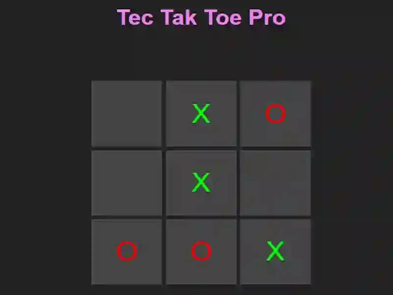 Jwèt Tec Tak Toe Pro sou entènèt