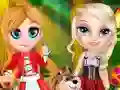 Jwèt Little Elsa In Red Hood sou entènèt
