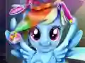 Jwèt Rainbow pony real haircuts sou entènèt