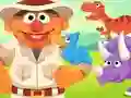 Jwèt 123 Sesame Street: Ernie's Dinosaur Day Care sou entènèt