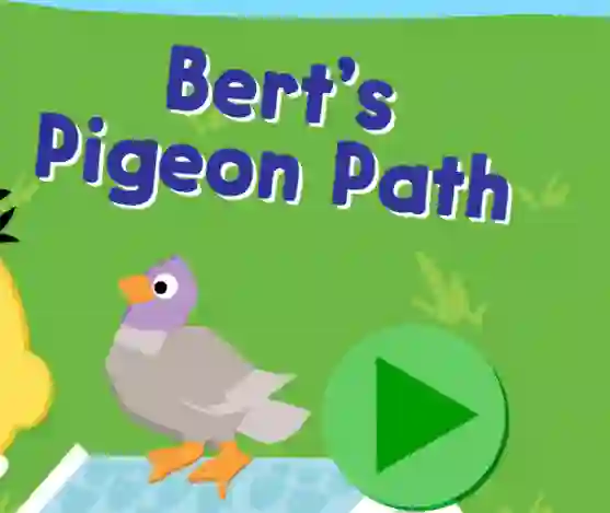 Jwèt 123 Sesame Street: Bert's Pigeon Path sou entènèt