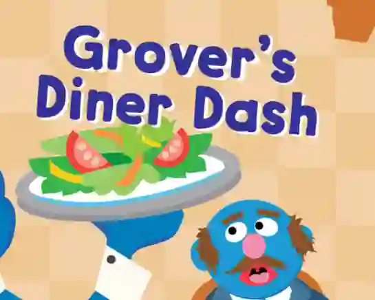 Jwèt 123 Sesame Street: Grover's Diner Dash sou entènèt