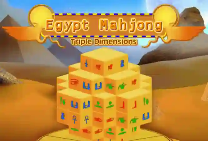 Jwèt Egypt Mahjong Triple Dimensions sou entènèt