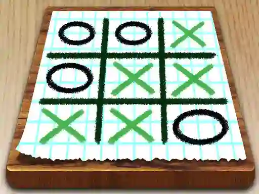 Jwèt Tic Tac Toe Paper Note sou entènèt