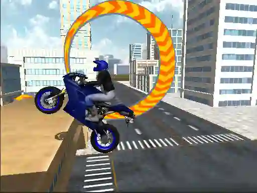 Jwèt Moto City Stunt sou entènèt