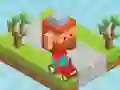 Jwèt Blocky Road sou entènèt