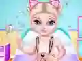 Jwèt Naughty Baby Elsa's Weekend sou entènèt