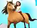 Jwèt Horse Run 3D sou entènèt