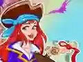 Jwèt Pirate Princess Halloween Dress Up sou entènèt