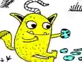 Jwèt Funny Monsters Puzzle sou entènèt