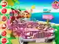 Jwèt Princesses Beach Trip sou entènèt