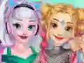 Jwèt Elsa and Rapunzel Future Fashion sou entènèt