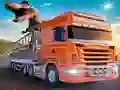 Jwèt Animal Zoo Transporter Truck Driving sou entènèt