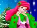 Jwèt Ariel The Little Mermaid Christmas Dres Up sou entènèt