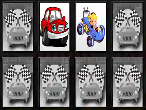 Jwèt Racing Cars Memory sou entènèt