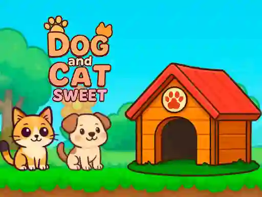 Jwèt Dog and Cat Sweet sou entènèt