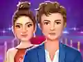 Jwèt Celebrity Couple Red Carpet Fashion sou entènèt
