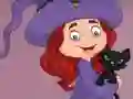 Jwèt G2E Happy Witch Girl And Cat Room Escape sou entènèt