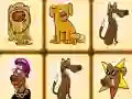 Jwèt Mahjong dogs sou entènèt