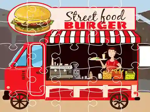 Jwèt Burger Trucks Jigsaw sou entènèt