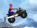 Jwèt Spiderman Snow Scooter sou entènèt