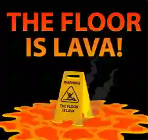 Jwèt The Floor is Lava sou entènèt