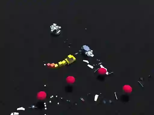 Jwèt Pixel Car vs Cops 2020 sou entènèt