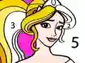 Jwèt Princess Coloring By Number sou entènèt