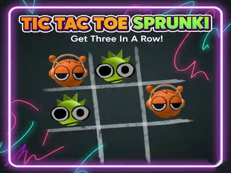Jwèt Tic Tac Toe Sprunki sou entènèt