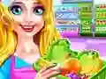 Jwèt Supermarket Girl Cleanup sou entènèt